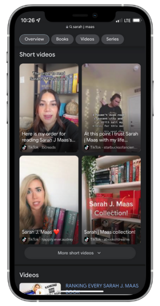 Google Showing Tiktoks In Short Video Section